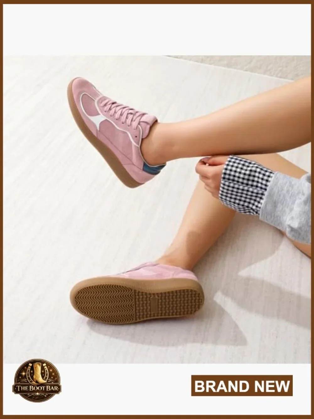 Low Top Lace Up Platform Sneakers with Gum Sole Suede Leather Dressy Casual
